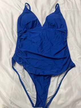 Girls Blue One-Piece Swimsuit
